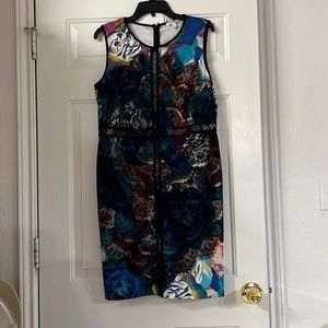 Spense Lace Covered Front Floral Print